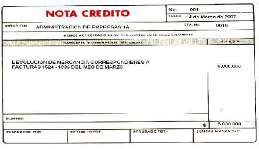 nota credito definicion wikipedia