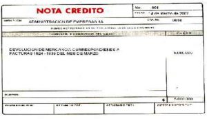 Nota de crédito